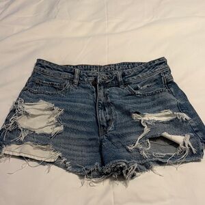 American Eagle Outfitters Ripped Blue Jean Shorts Sigrid